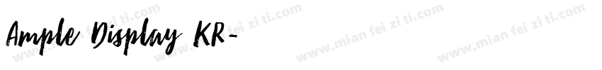 Ample Display KR字体转换